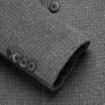La Villa Men's Wool Overcoat Double Faced Classic