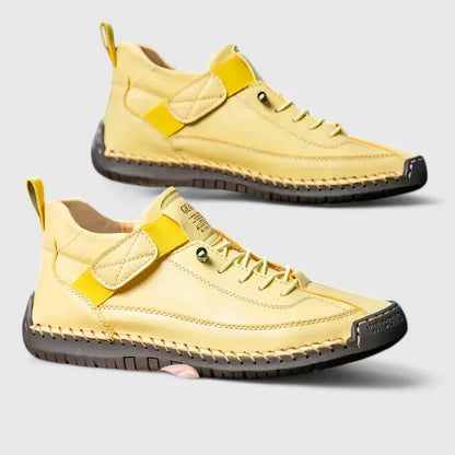 Orthopedic Stitched Strap High-Top Sneakers