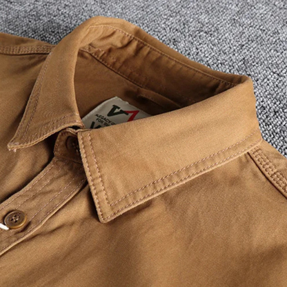 Men's Canvas Cargo Jacket Vintage Style