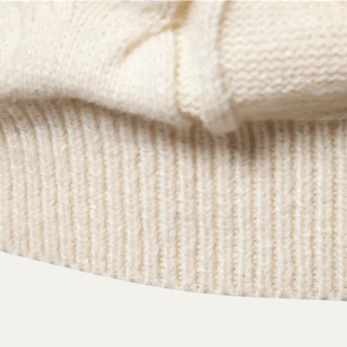 Men's Cable Knit Round Neck Sweater