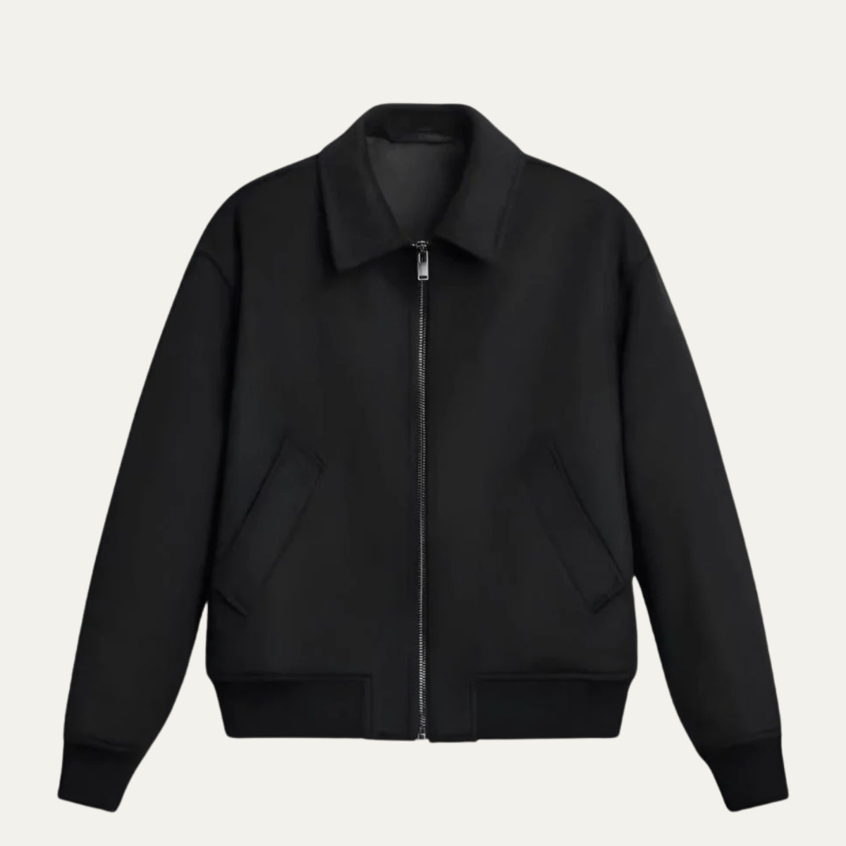 Men's Wool Polo Jacket - Fashinoza