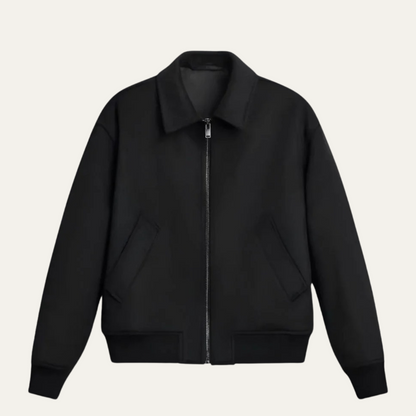 Men's Wool Polo Jacket - Fashinoza