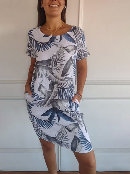 Women's Botanical Print Dress