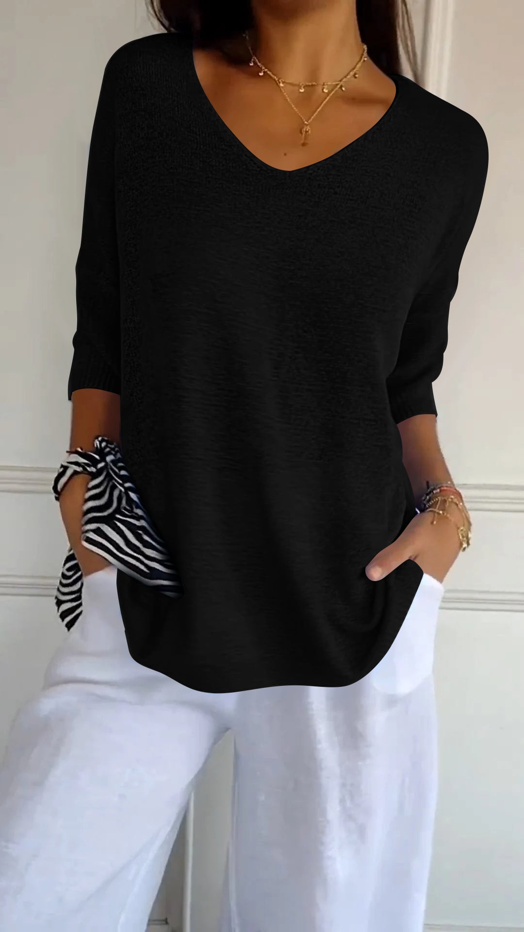 Daisy  | Women’s V Neck Casual Top