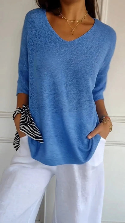 Daisy  | Women’s V Neck Casual Top