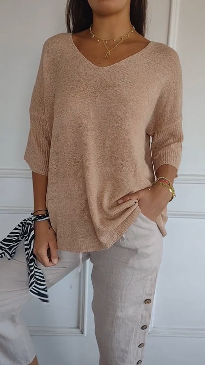 Daisy  | Women’s V Neck Casual Top