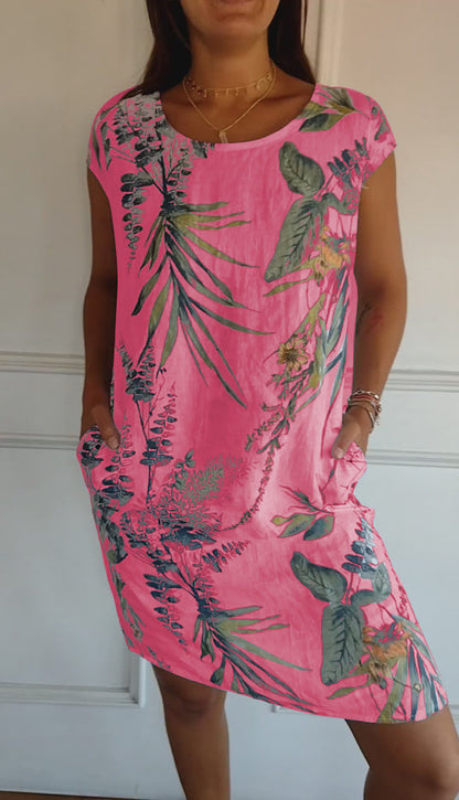 Women's Botanical Print Dress