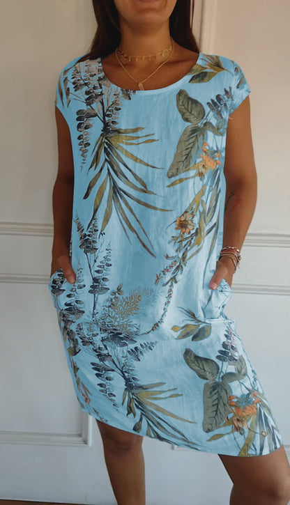 Women's Botanical Print Dress