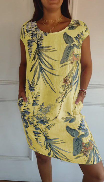 Women's Botanical Print Dress