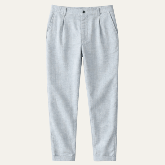 Men's Casual Beach Trousers Ankle Length with Pockets - Fashinoza