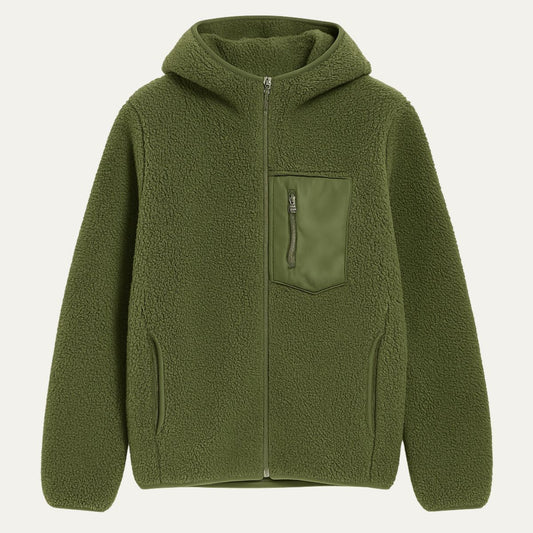 Hamilton Men's Wool Teddy Jacket Fleece Lined - Fashinoza