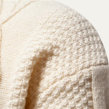Men's Cable Knit Round Neck Sweater