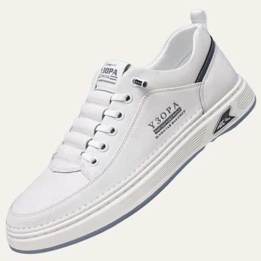 Men's Orthopedic Sneakers Shoes Modern Leather Brown - Fashinoza
