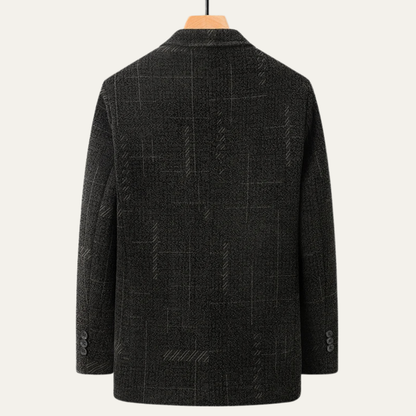 Men's Slim Fit Checked Work Jacket