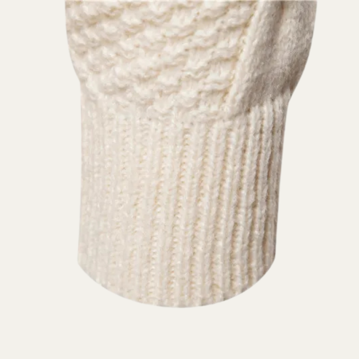 Men's Cable Knit Round Neck Sweater