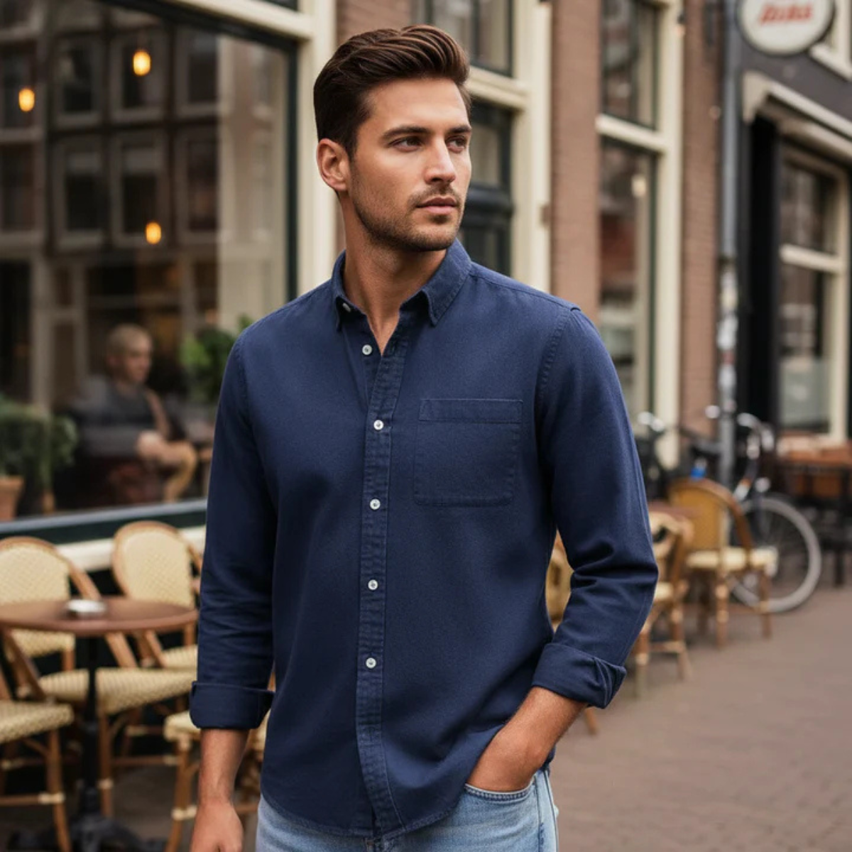 Men's Classic Oxford Dress Shirt Cotton Button Up