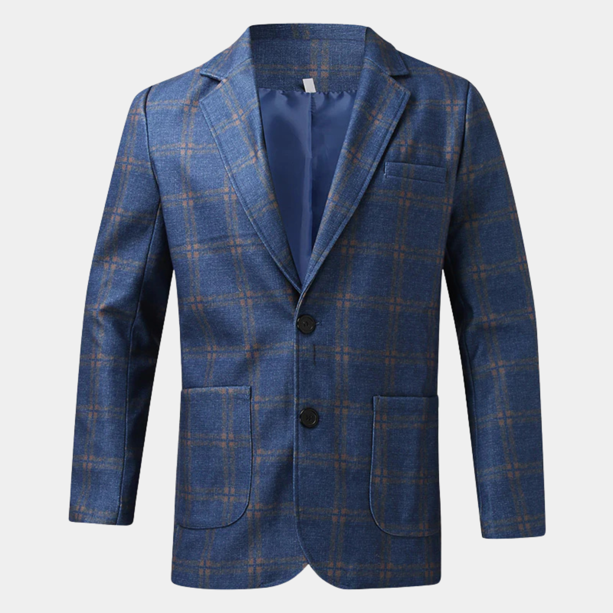 Men's Plaid Blazer Classic Fit Suit Jacket - Fashinoza