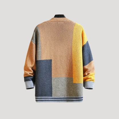 Harper | Women’s Spring Colorblock Button Front Cardigan