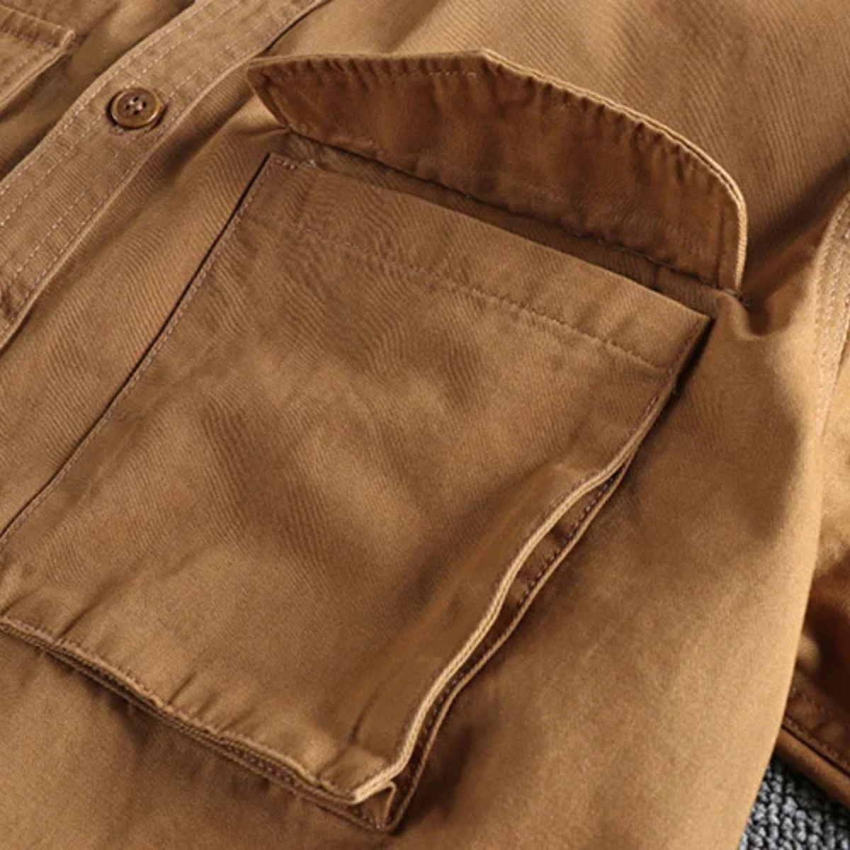Men's Canvas Cargo Jacket Vintage Style