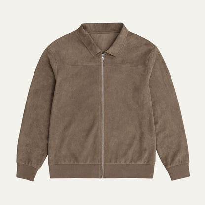 Men's Suede Modern Jacket - Fashinoza
