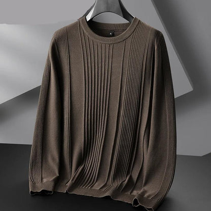 Textured Ribbed Knit Sweater