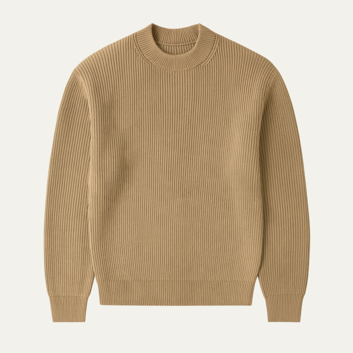 Men's Wool Crew Neck Sweater - Fashinoza