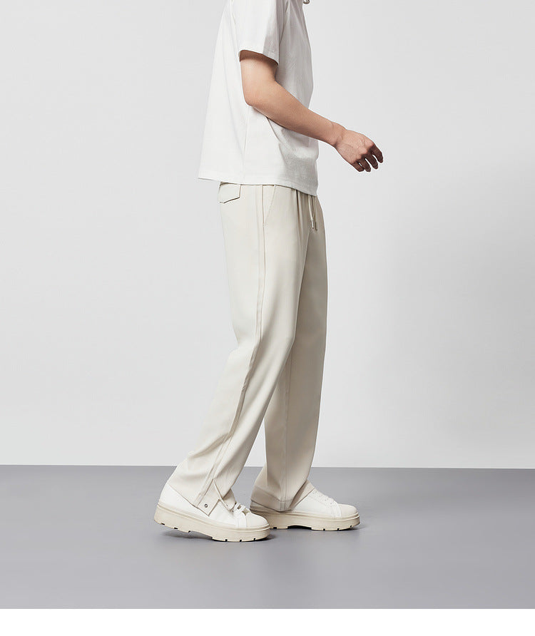 Men's Wide Leg Pleated Pants