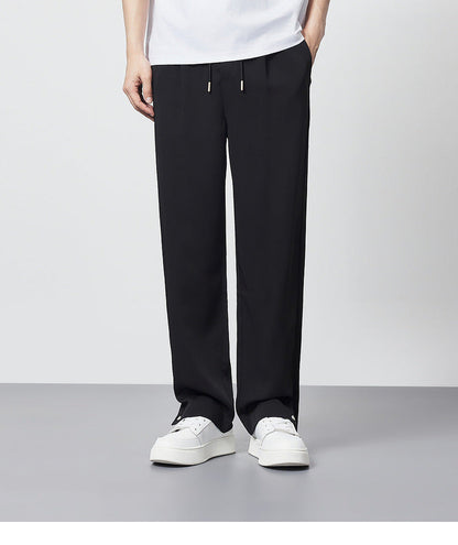 Men's Wide Leg Pleated Pants