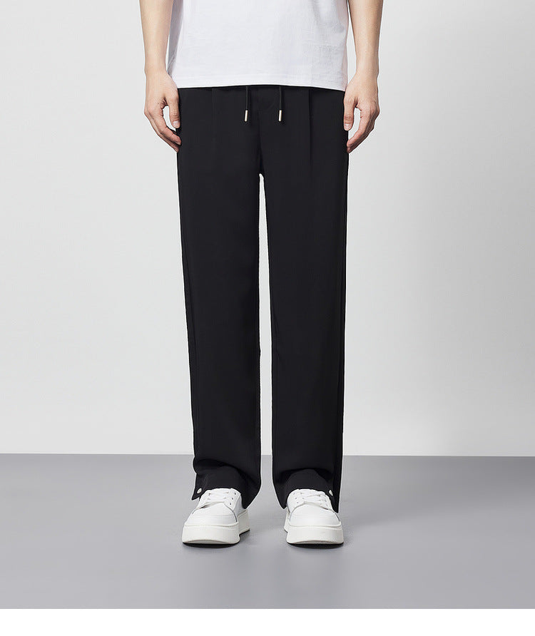 Men's Wide Leg Pleated Pants