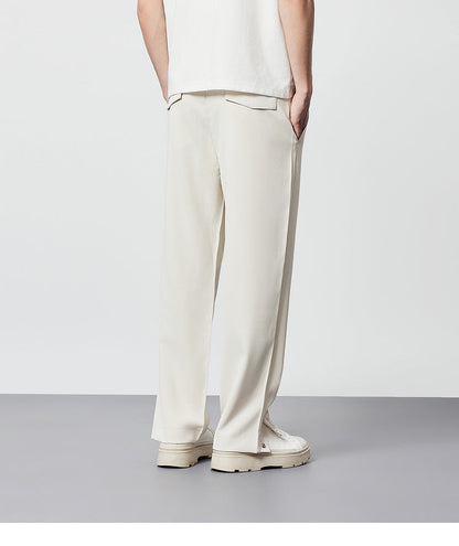 Men's Wide Leg Pleated Pants