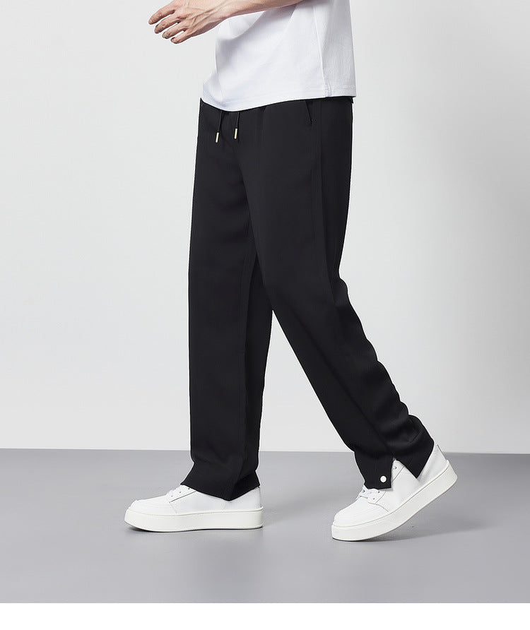 Men's Wide Leg Pleated Pants
