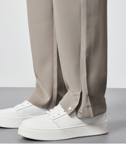 Men's Wide Leg Pleated Pants