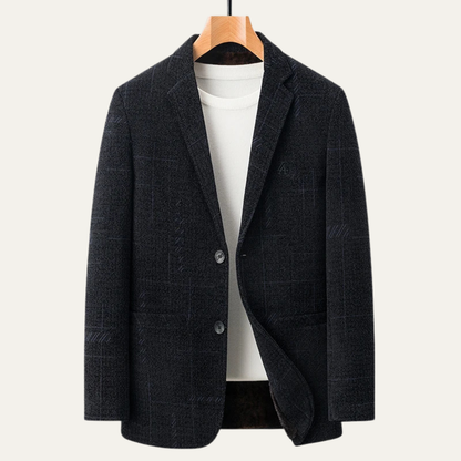 Men's Slim Fit Checked Work Jacket
