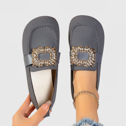 Women's Slip On Loafers Square Toe