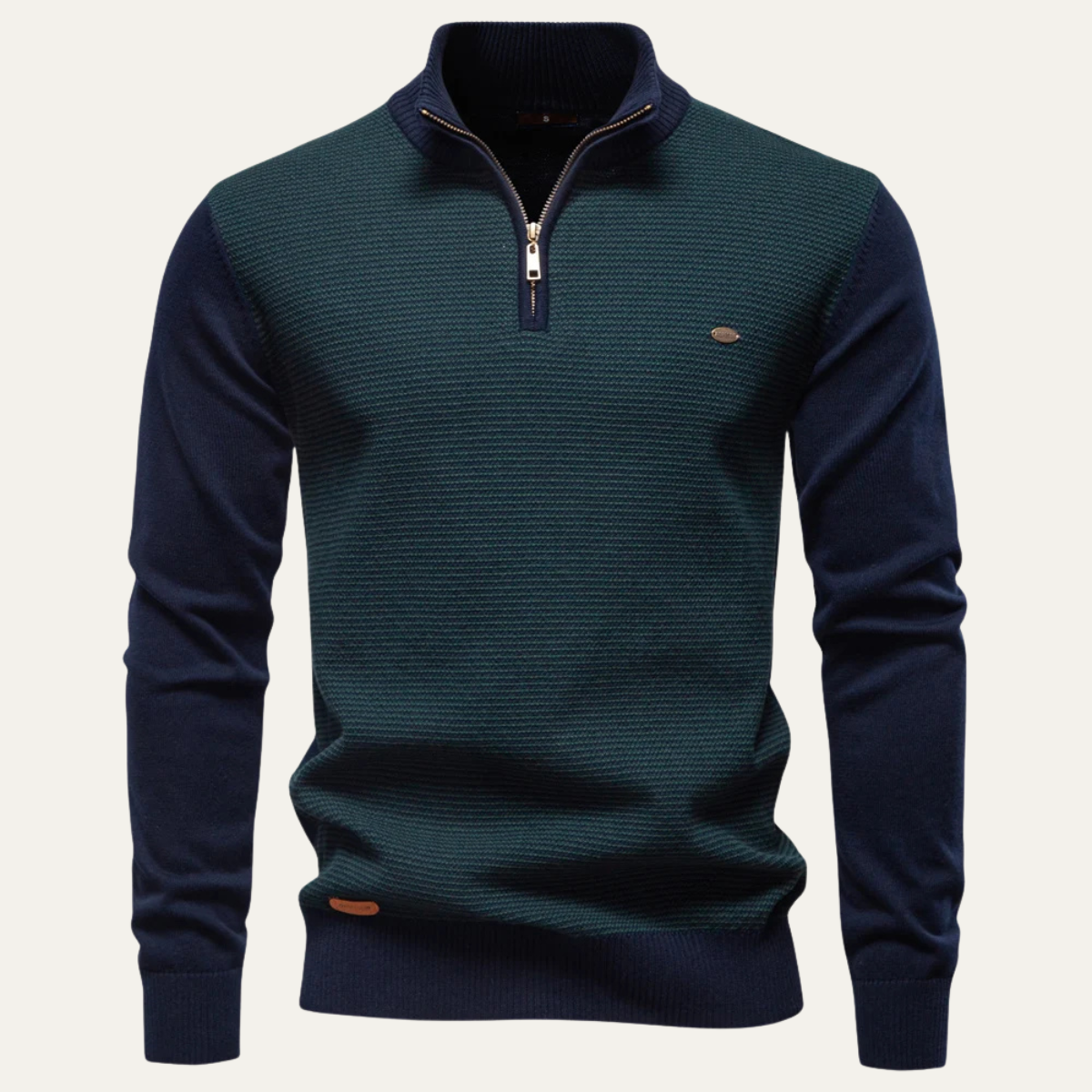 Oban Men's Half Zip Winter Knit Sweater - Fashinoza