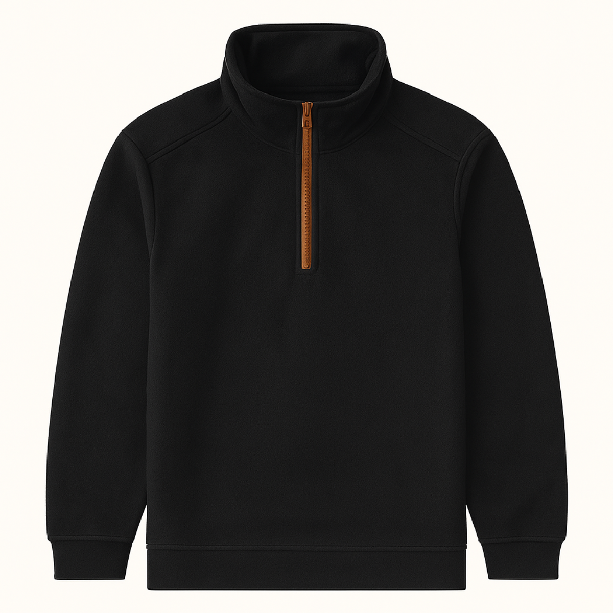 Men's Thick Fleece Half Zip Sweater - Fashinoza