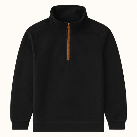 Men's Thick Fleece Half Zip Sweater - Fashinoza