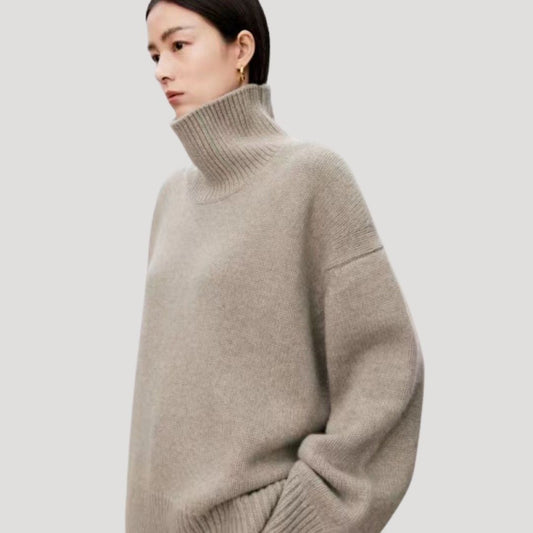 Fiona | Women’s Spring Relaxed Turtleneck Sweater