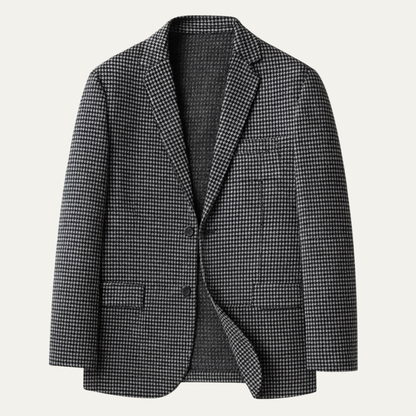 Men's Checkered Business Jacket - Fashinoza