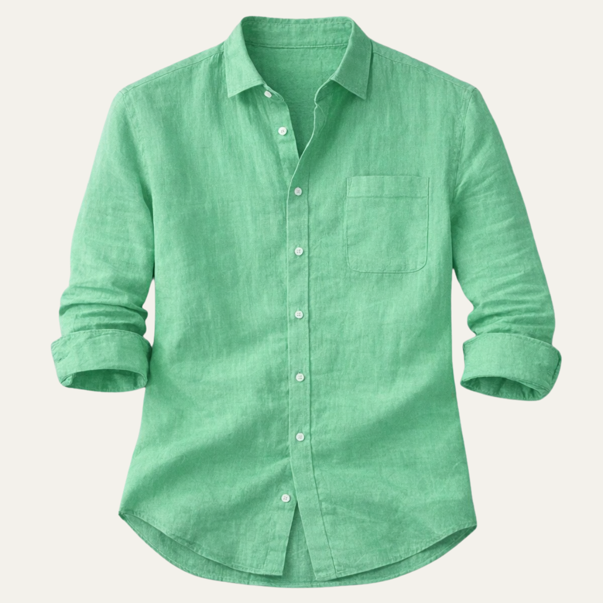 Men's Cotton Linen Summer Shirt Lightweight - Fashinoza