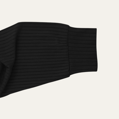 Men's Ribbed Polo Shirt Knitted