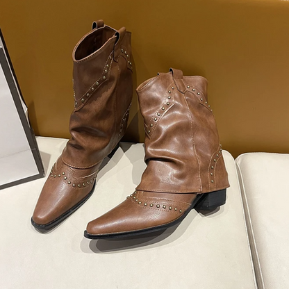 Women's Studded Western Boots