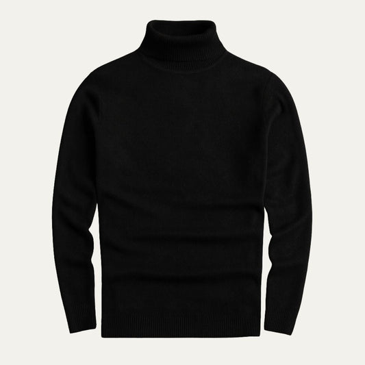 Men's Turtle Neck Henley Sweater - Fashinoza