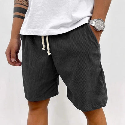 Men's Striped Drawstring Shorts