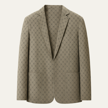 Men's Business Casual Jacket Lightweight Patterned - Fashinoza