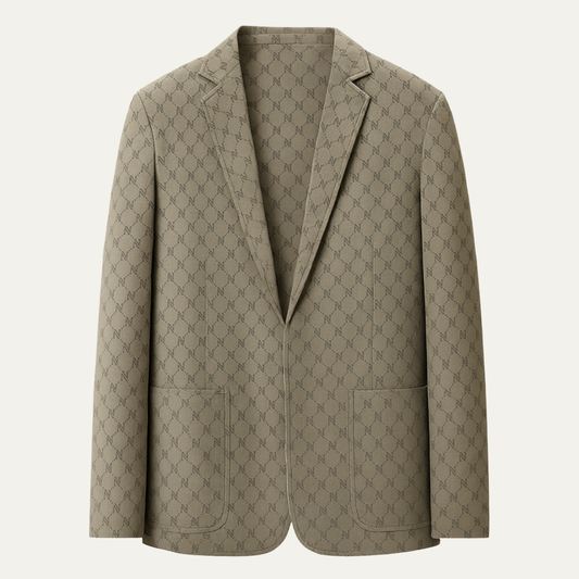 Men's Business Casual Jacket Lightweight Patterned - Fashinoza