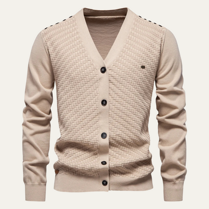 Men's Knit Cardigan Button Front Stylish - Fashinoza
