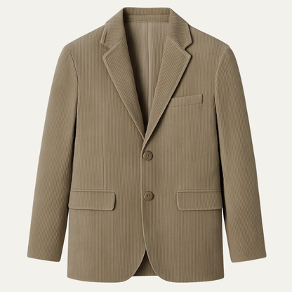 Men's Slim Fit Corduroy Blazer - Fashinoza