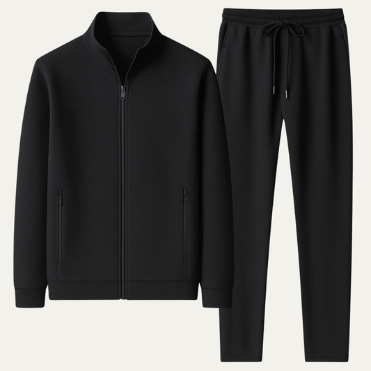 Men's Slim Fit Tracksuit Set Zip Up Jacket Joggers - Fashinoza