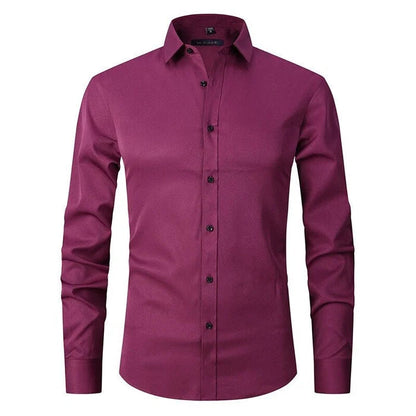 Men's Button Shirt Cotton Wrinkle Resistant